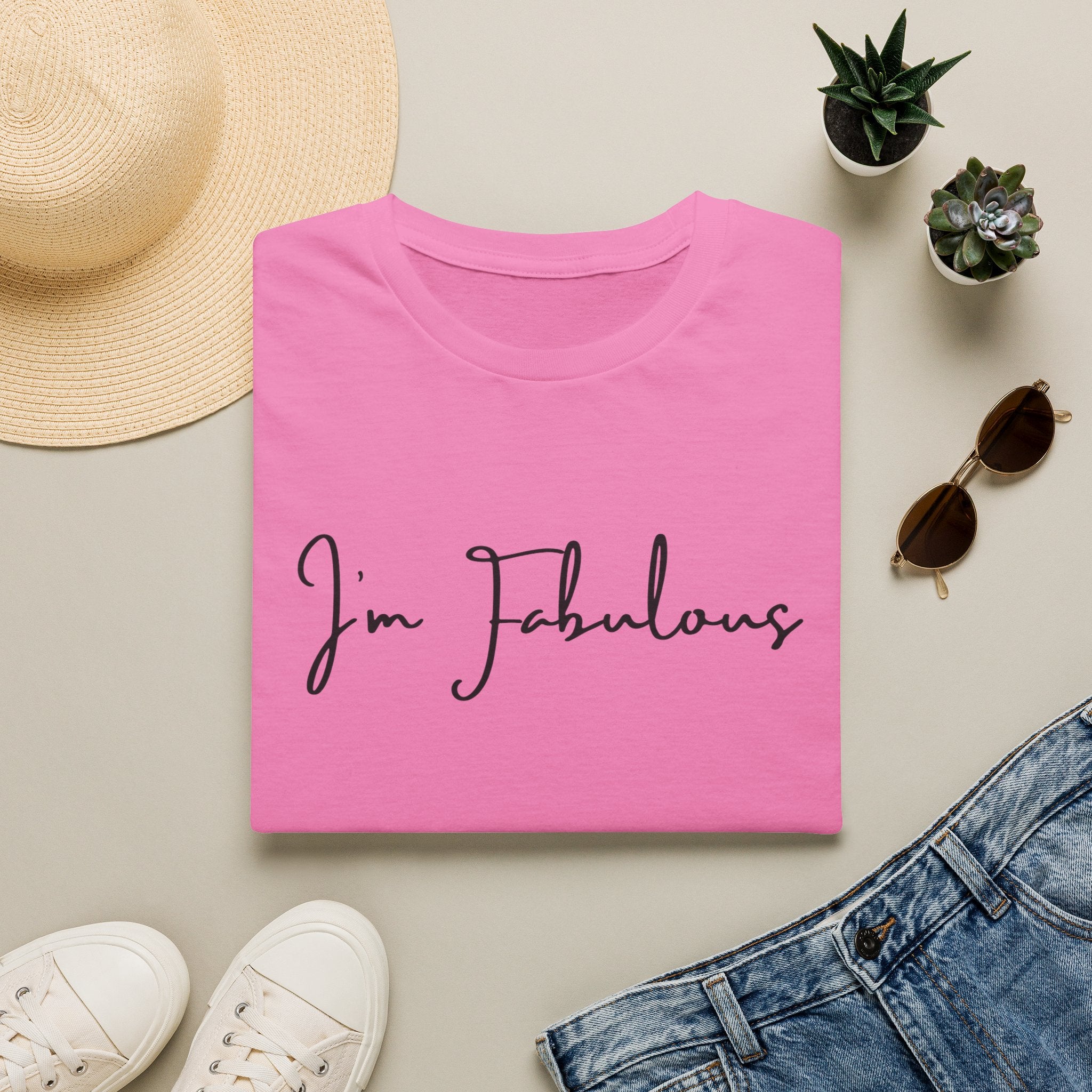 Copy of I'm Fabulous Script T-Shirt — Casual Chic Confidence Tee