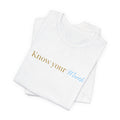 Know Your Worth Tee — Minimal Inspirational Graphic T-Shirt