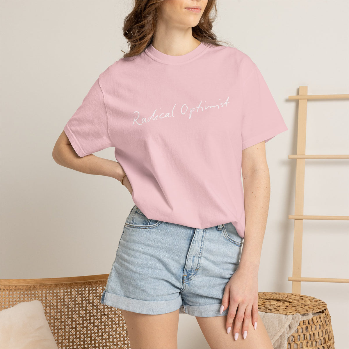 Radical Optimist Tee — Garment-Dyed Eco Green T-Shirt