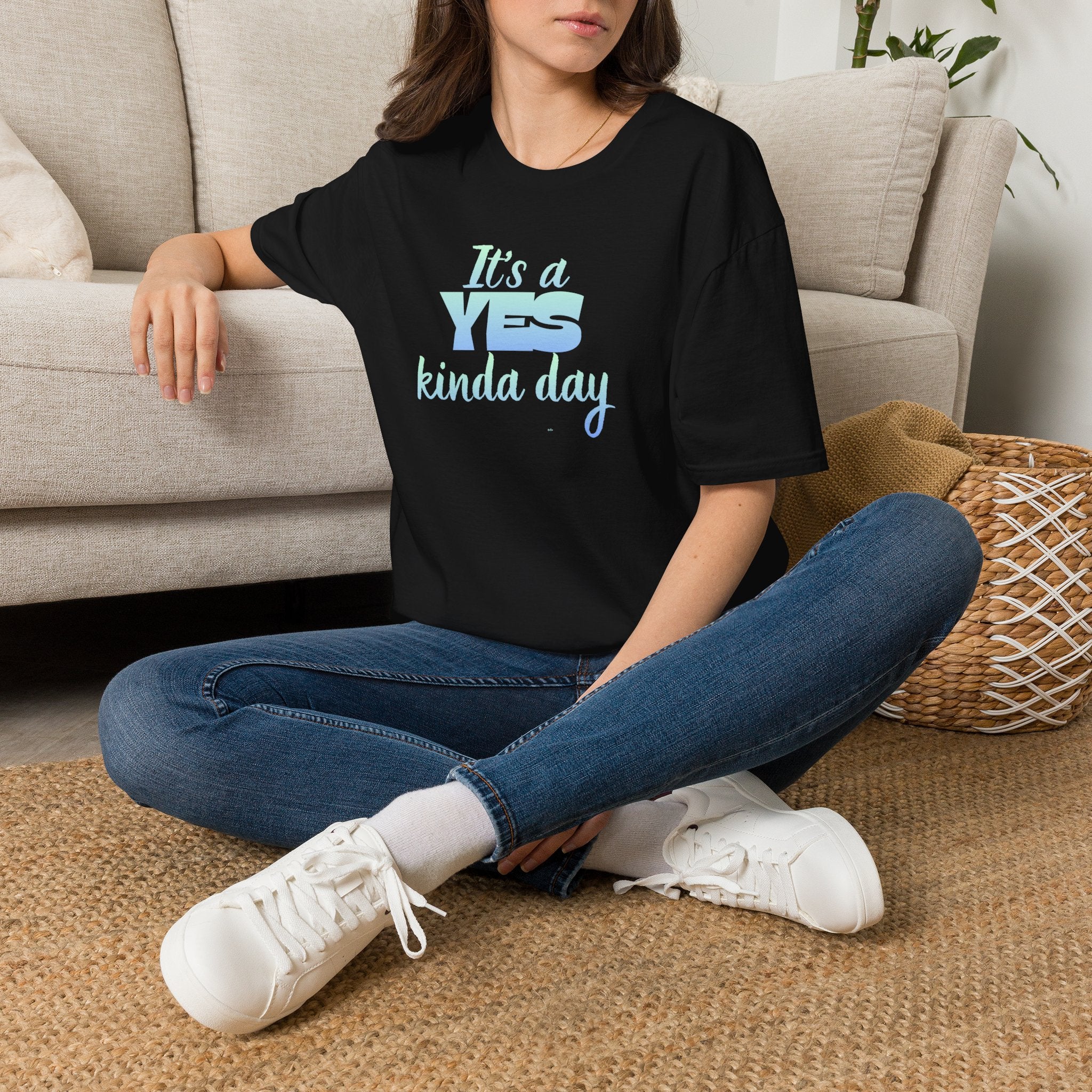 T-Shirt — "It's a YES Kinda Day" Pastel Positive Graphic Tee