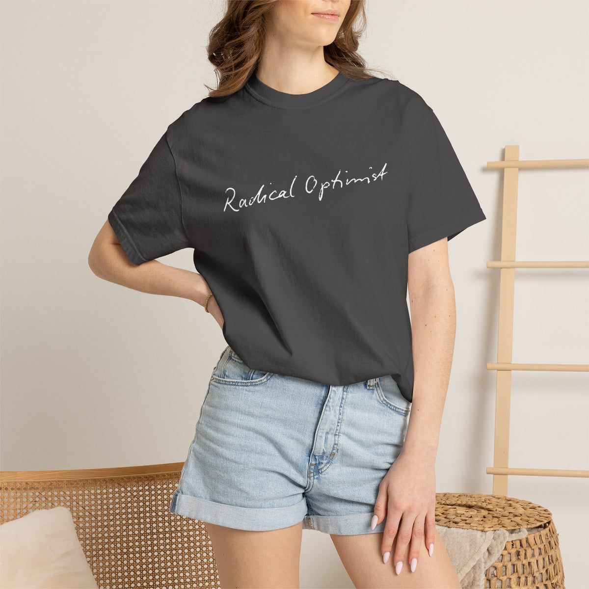 Radical Optimist Tee — Garment-Dyed Eco Green T-Shirt
