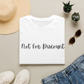 Not For Discount T-Shirt — Feminine Script Statement Tee