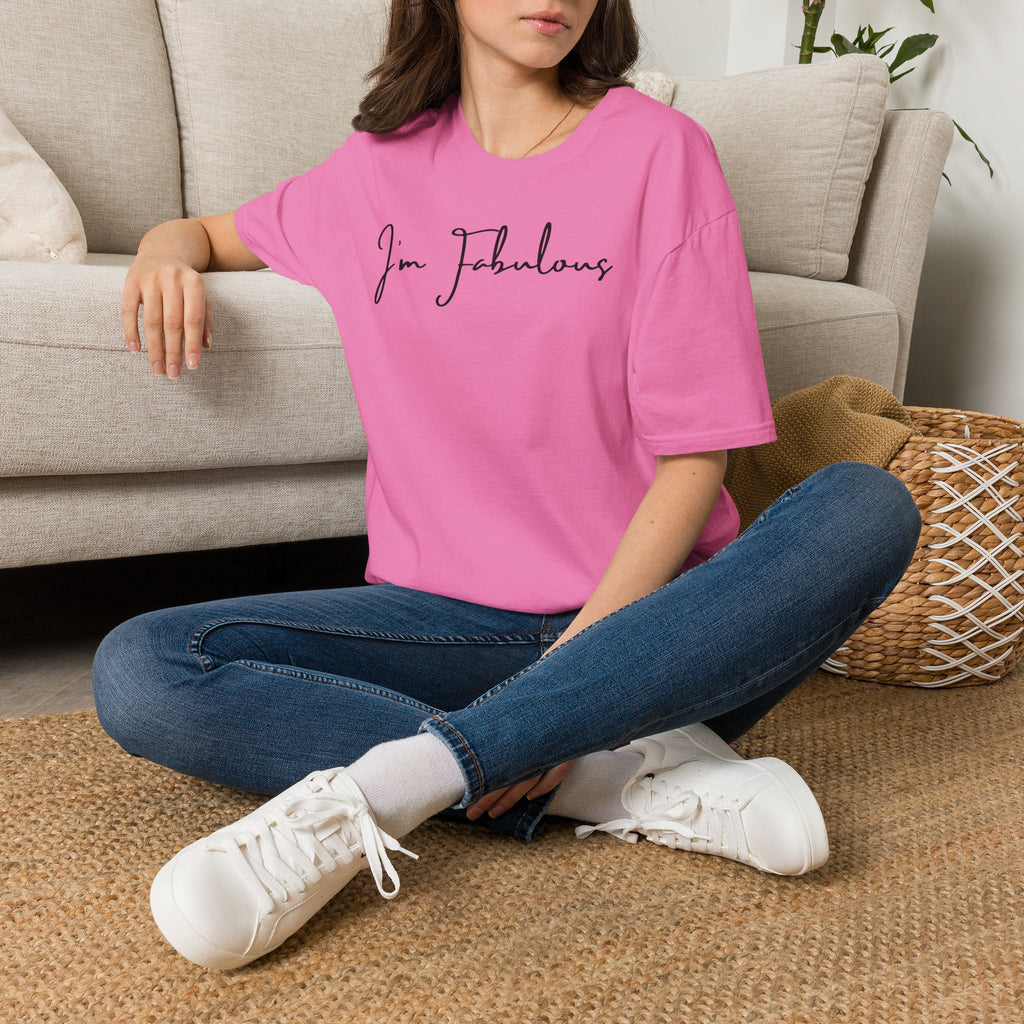I'm Fabulous Script T-Shirt — Casual Chic Confidence Tee