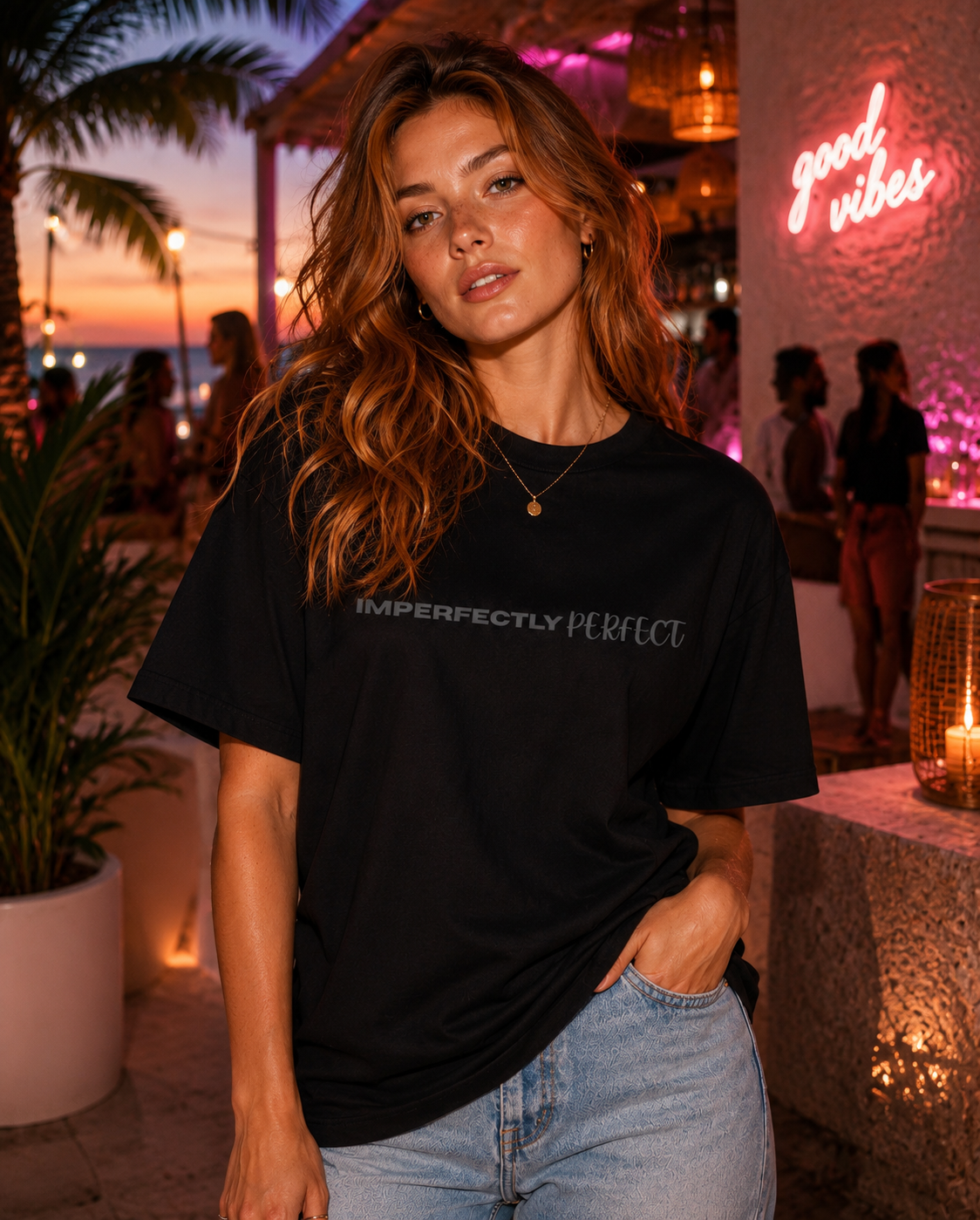 Imperfectly Perfect T-Shirt — Minimal Positive Message Graphic Tee