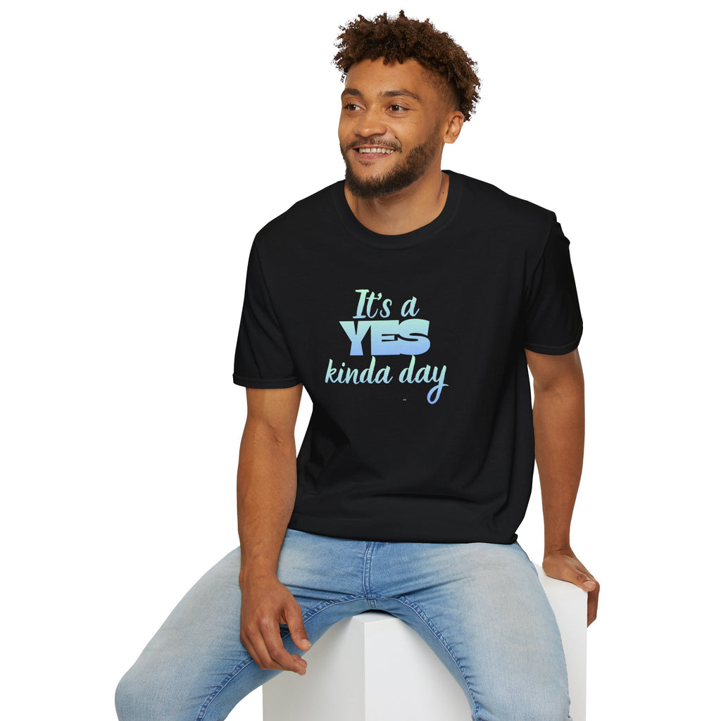 T-Shirt — "It's a YES Kinda Day" Pastel Positive Graphic Tee