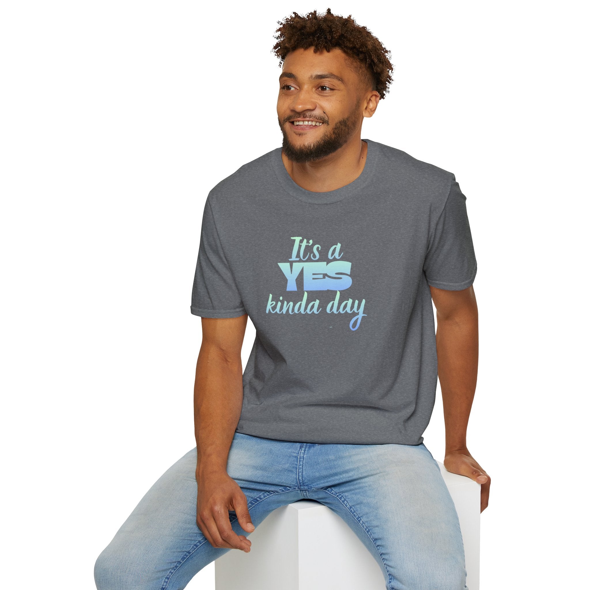 T-Shirt — "It's a YES Kinda Day" Pastel Positive Graphic Tee