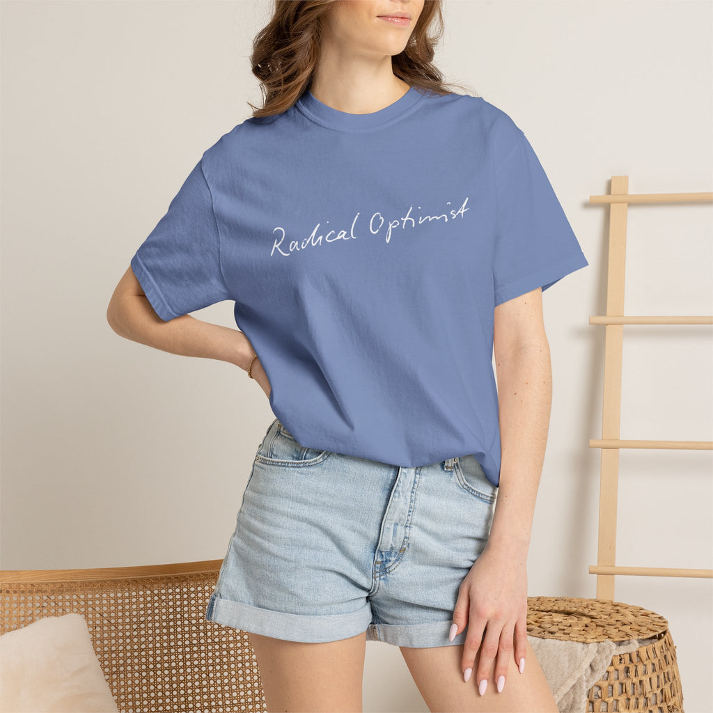Radical Optimist Tee — Garment-Dyed Eco Green T-Shirt