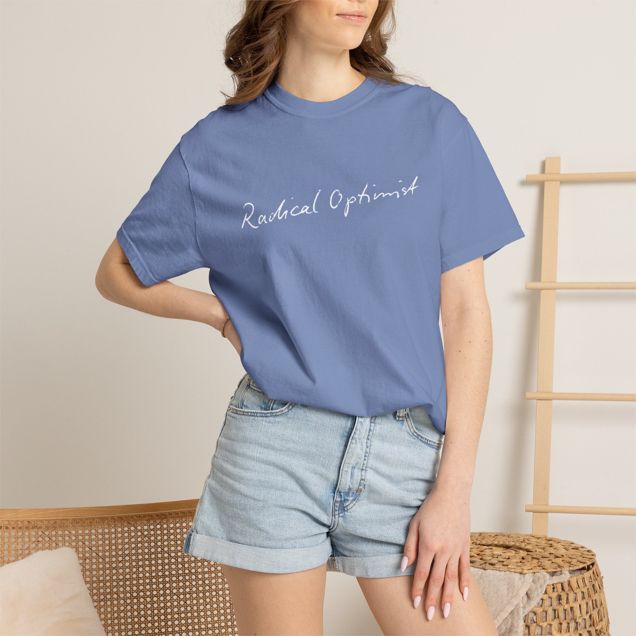 Radical Optimist Tee — Garment-Dyed Eco Green T-Shirt
