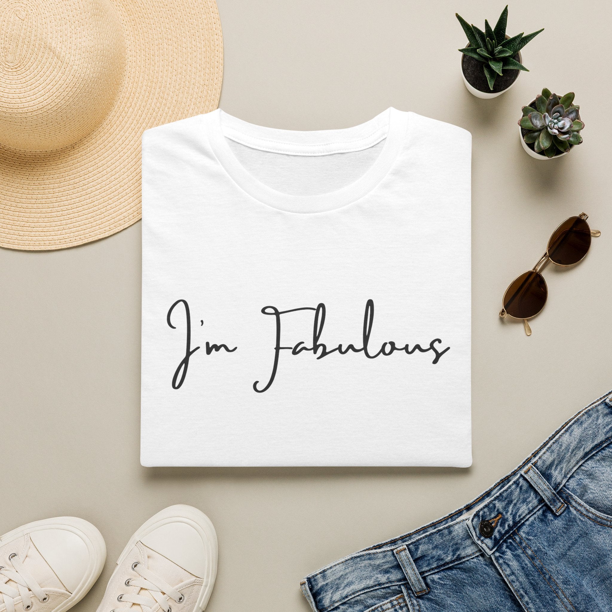 Copy of I'm Fabulous Script T-Shirt — Casual Chic Confidence Tee